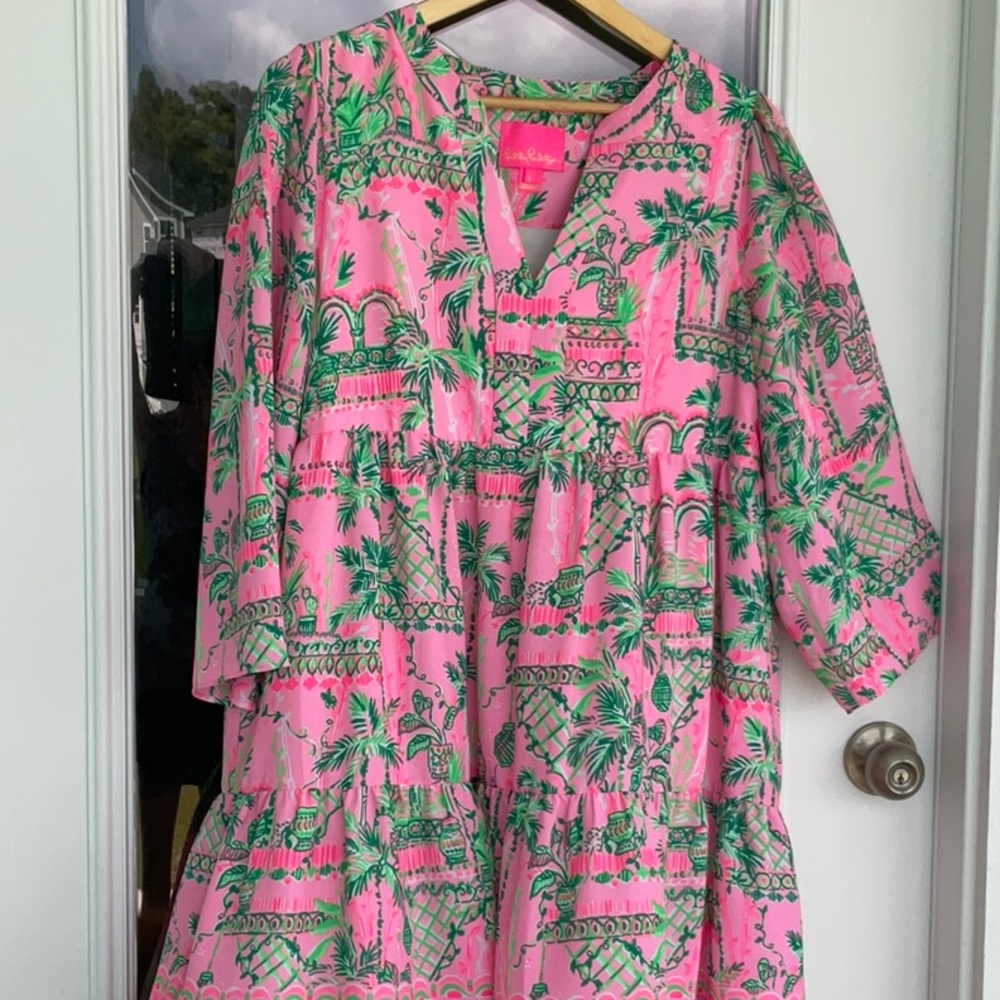 Lily Pulitzer Martine Lileeze dress Always Worth It EUC.